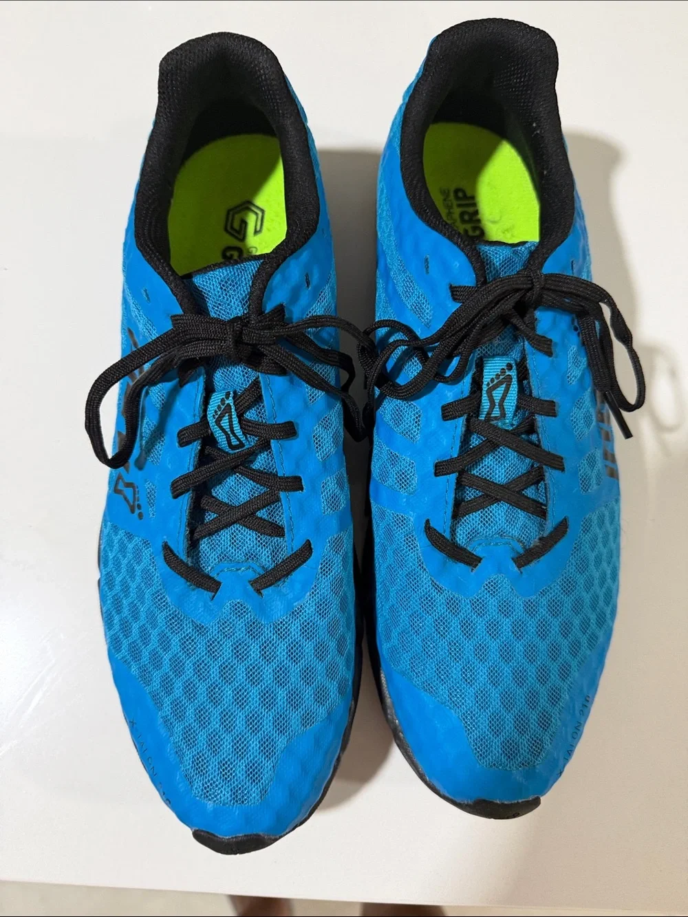 Inov-8 Men's Bright Blue Athletic Running Shoes with Black Accents